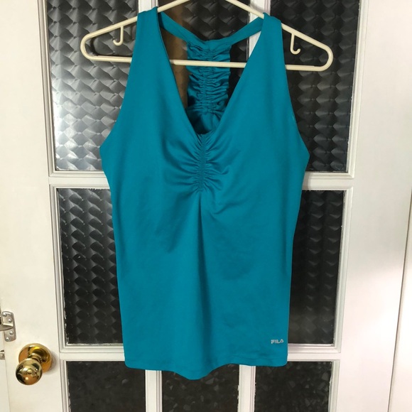 Fila Athletic top, teal size medium - Picture 1 of 4
